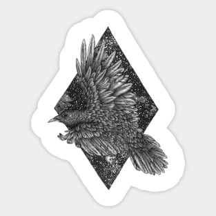 Cosmic Raven Sticker